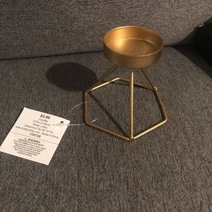 Wedding Decorations 12 Mini gold candle holders